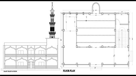 mosque floor plan labeled